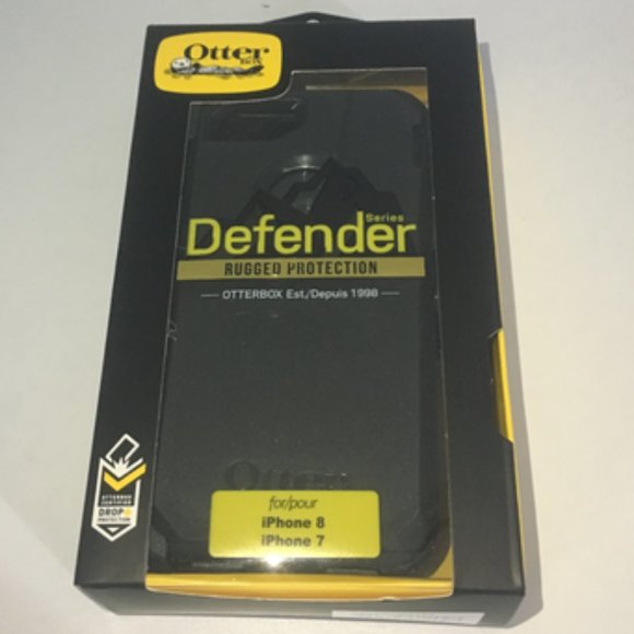 iPhone 8 iPhone 7 Hard Case 360 Protection OtterBox Defender Black New